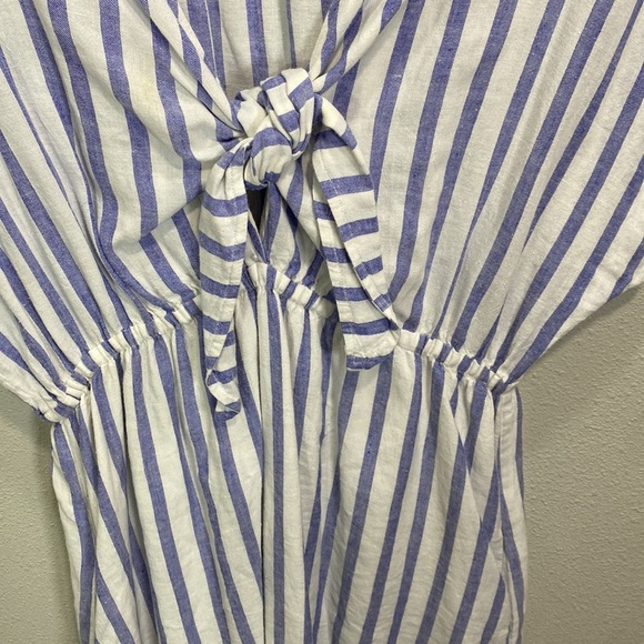 Rails Charlotte grenadines stripes tie print dress beachy boho - Picture 4 of 13